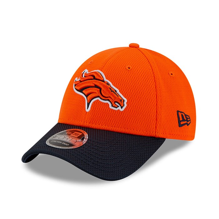 Denver Broncos NFL Sideline Road 9FORTY Stretch Snap Lippis Oranssi - New Era Lippikset Verkossa FI-321986